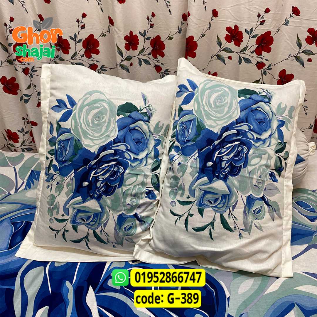 Luxury King Size Bed Sheet, Cotton Bedsheet Set, Premium Bedsheet Bangladesh, King Size Cotton Bedsheet, Bedsheet with Pillow Covers, Digital Print Bedsheet, Luxury Bedding Set, Soft Cotton Bedsheet